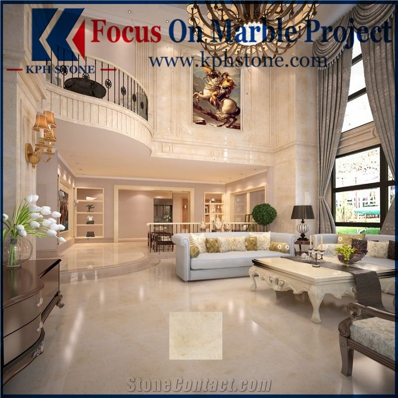 Earl Beige Marble Slab for House Interior Design