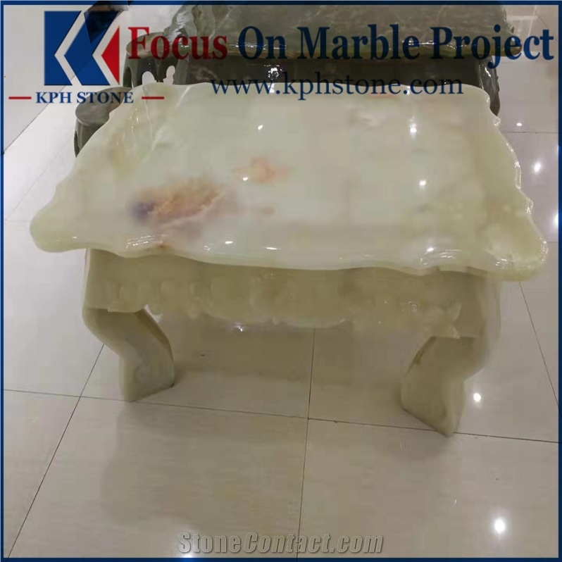 Green Onyx Coffee Tea Table Top