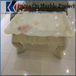 Green Onyx Coffee Tea Table Top