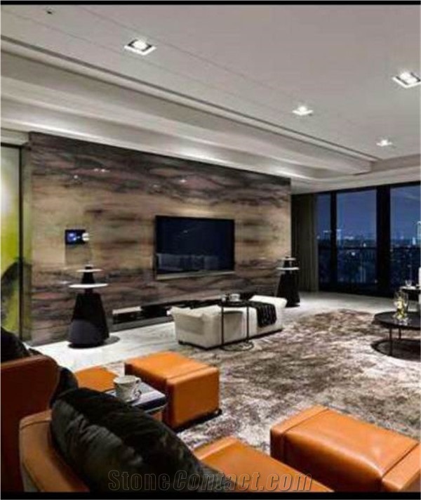 Luxury Stone Violet Water Side Granite Slab