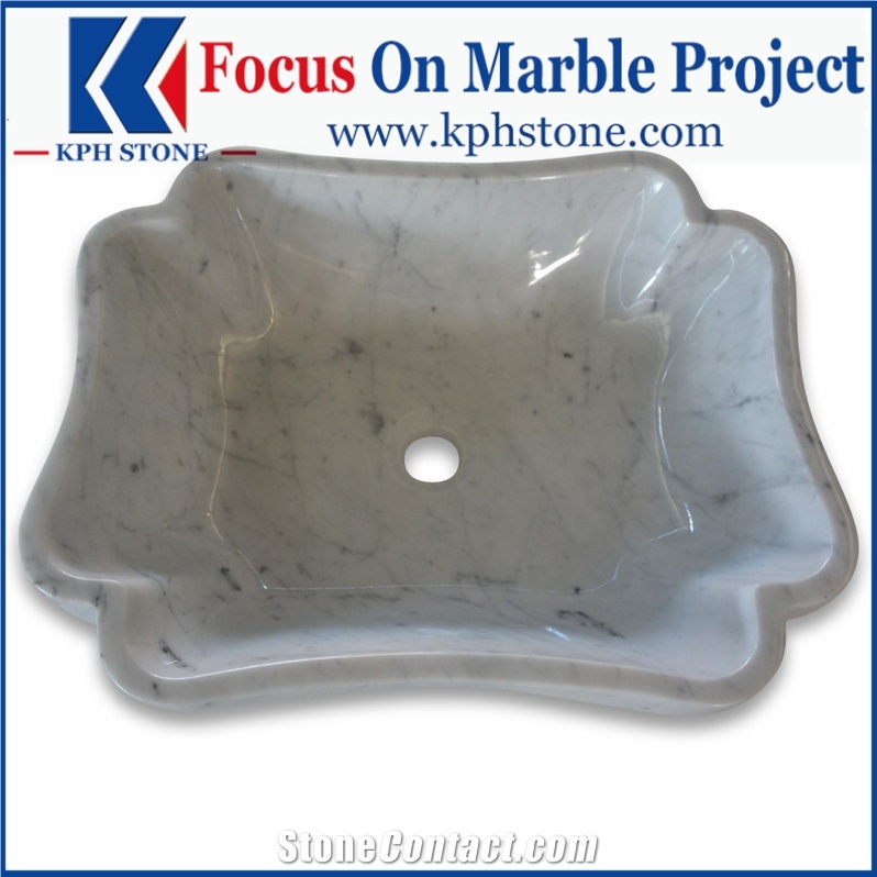 Marble 20 Flower Vessel Basin Sinks