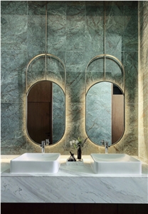 Mistral White Marble Bathroom Vanity Tops