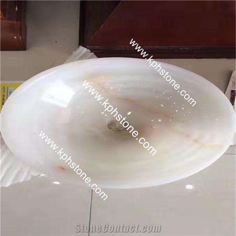 Nero Marquina Marble Round Vessel Basin Sink