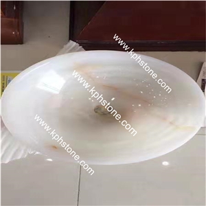 Nero Marquina Marble Round Vessel Basin Sink