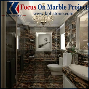 Nero Portoro Marble Background Slab
