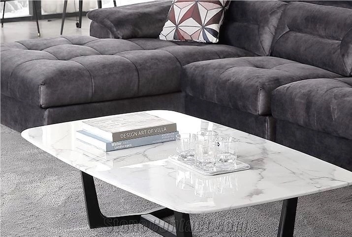 Nisa White Marble Tv Countertops