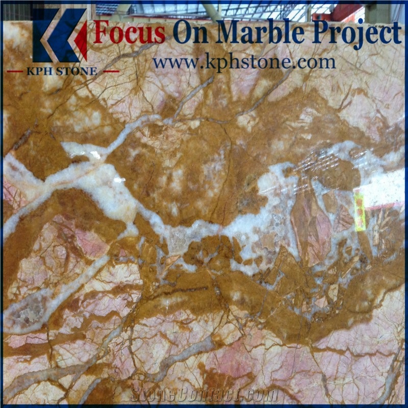 Picasso Gold Marble Column Bases
