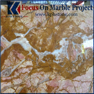 Picasso Gold Marble Column Bases