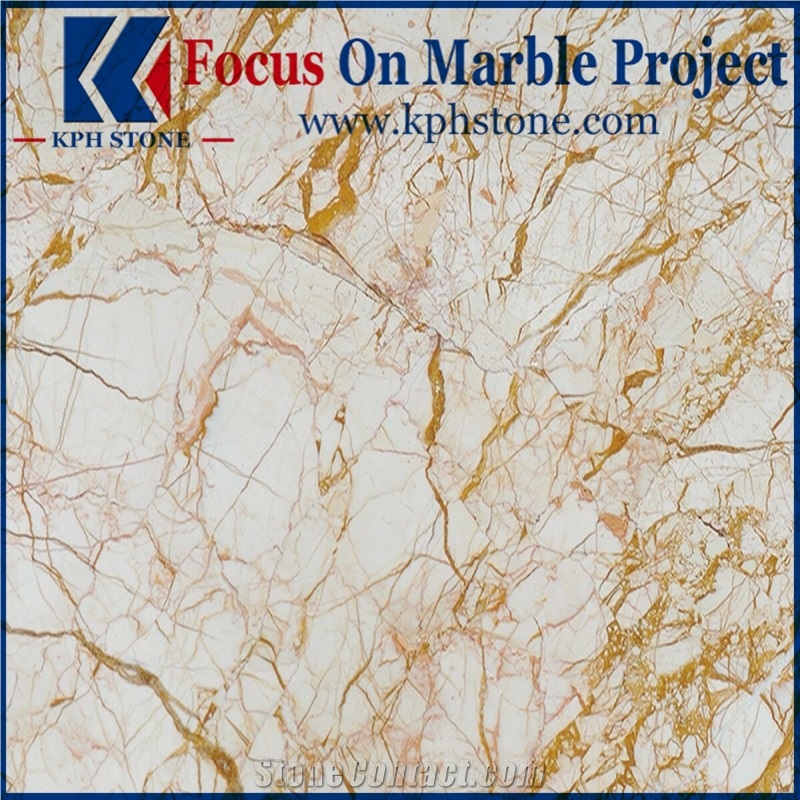 Picasso Gold Marble Column Bases