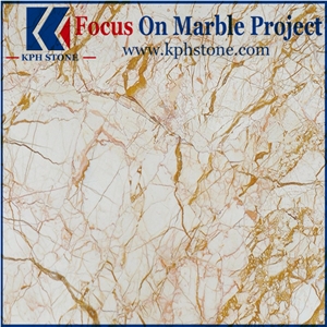 Picasso Gold Marble Column Bases