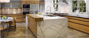 Silver Marmara Marble Kitchen Island Tops