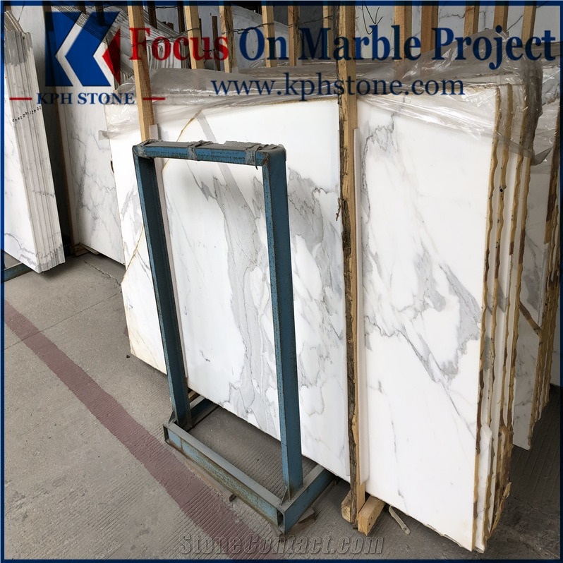 Statuario White Marble Slabs