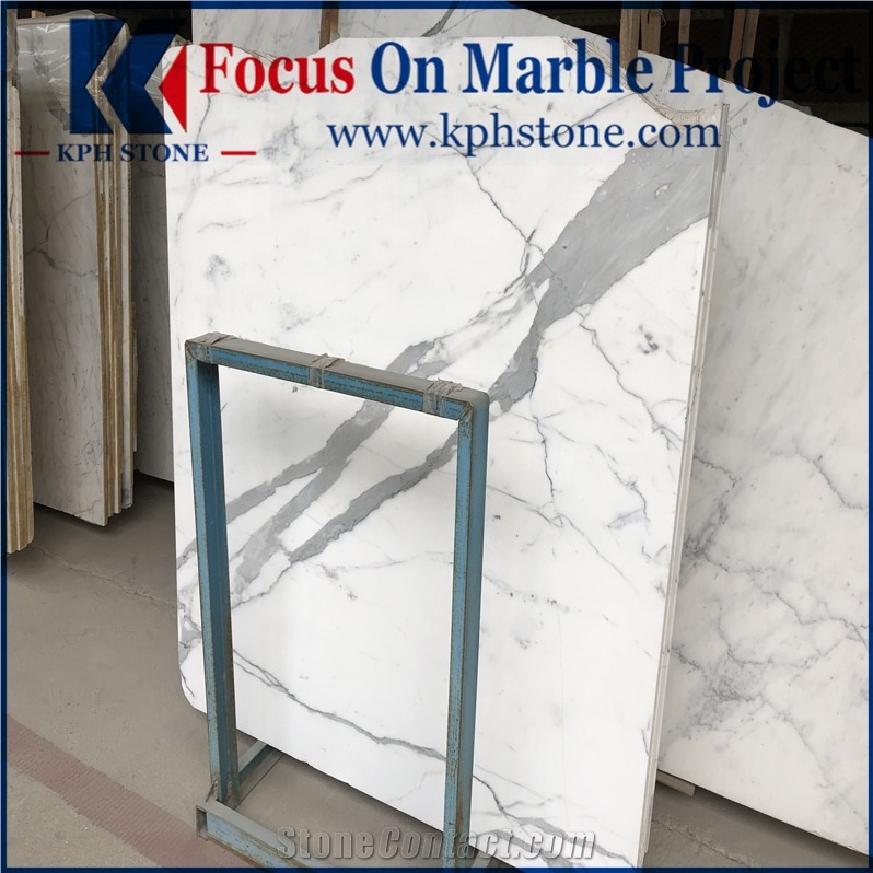 Statuario White Marble Slabs