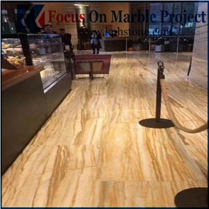 Van Gogh Golden Marble Floor Tiles