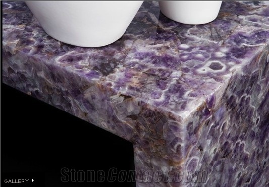 Violet Rectangular Agate Tabletop