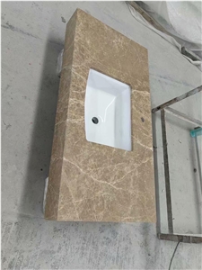White Elegant Marble Kitchen Island Top Countertop