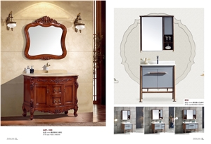Quartz Stone Countertop Bathroom Cabinet Design