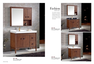Quartz Stone Countertop Bathroom Cabinet Design