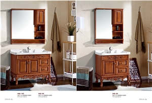 Quartz Stone Countertop Bathroom Cabinet Design