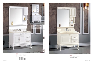 Quartz Stone Countertop Bathroom Cabinet Design