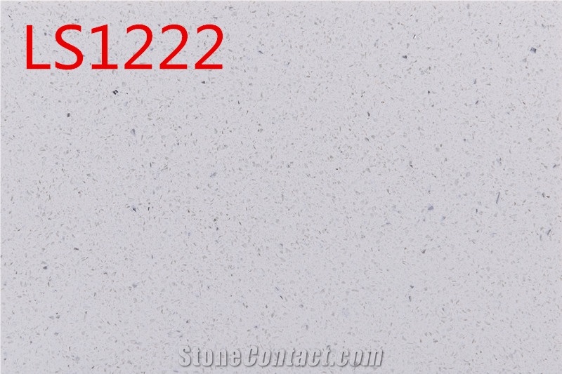 White Solid Surface Quartz Engineered Stone Slabs