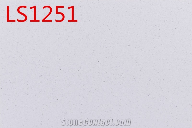 White Solid Surface Quartz Engineered Stone Slabs