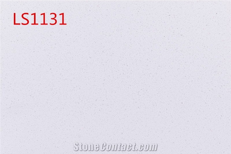 White Solid Surface Quartz Engineered Stone Slabs