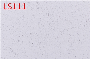 White Solid Surface Quartz Engineered Stone Slabs