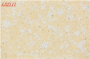 Yellow Artificial Quartz for Kitchen Countertop