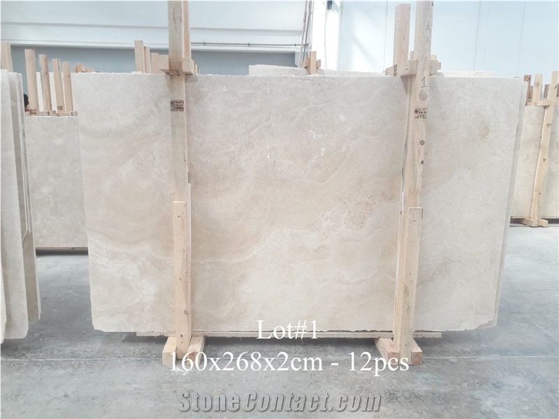 Classic Light Travertine Crosscut - Honed Filled