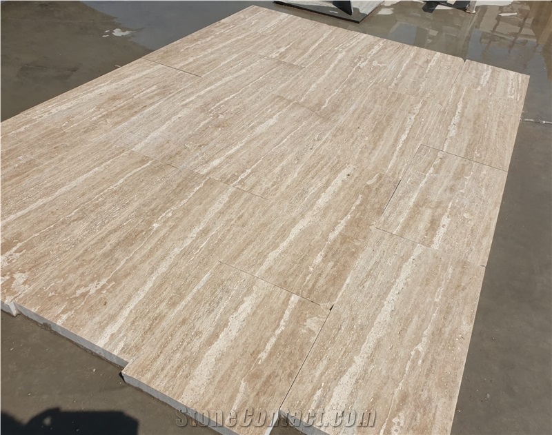 Cream Color Travertine Vein Cut