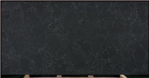 Black Cararra Quartz Slab Black Cararra Quartz Slab
