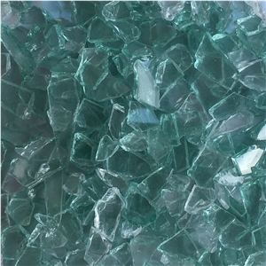 Crushed Auto Green Glass Chips