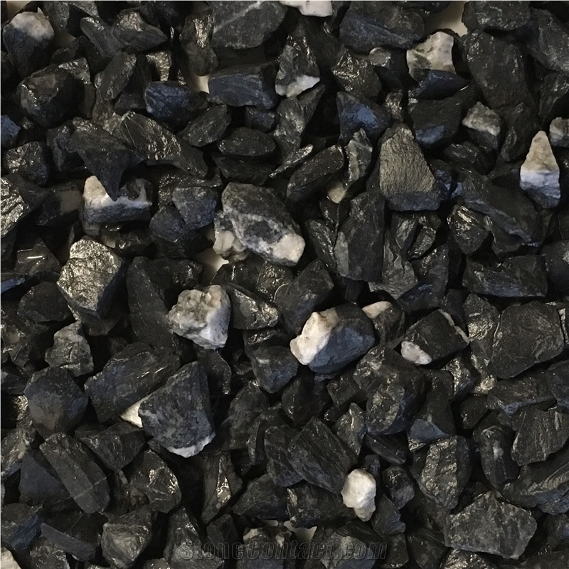 Crushed Black Marble Stone Chips