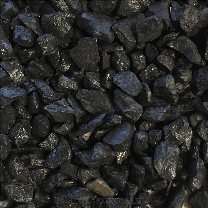 Crushed Black Marble Stone Chips