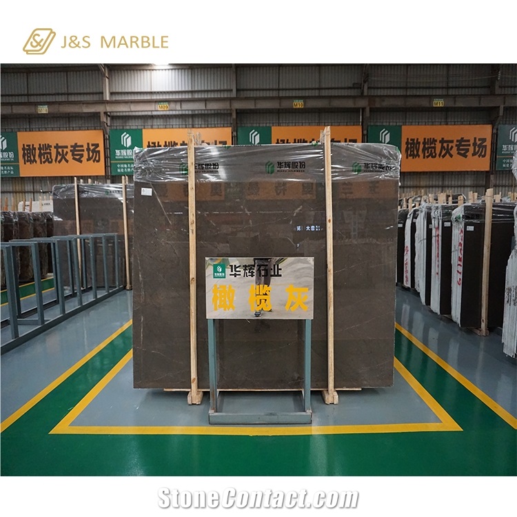 China Exported Olive Ash Marble