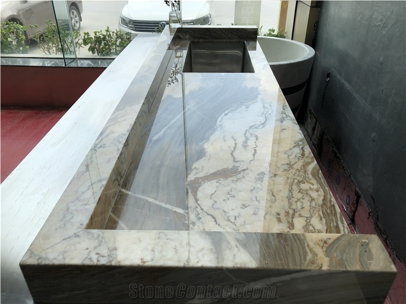 Countertop Natural Marble Top 1.8 Thickness