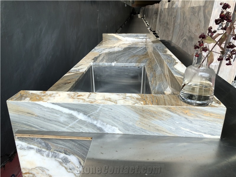 Countertop Natural Marble Top 1.8 Thickness