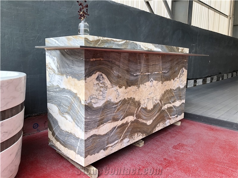 Countertop Natural Marble Top 1.8 Thickness