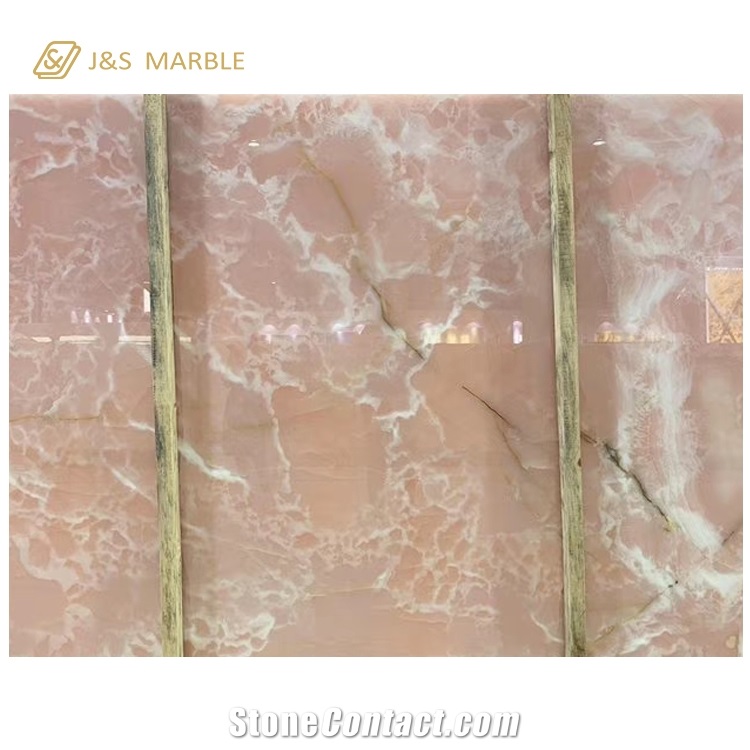 Italy Onice Rosa Pink Onyx Slab in China Market