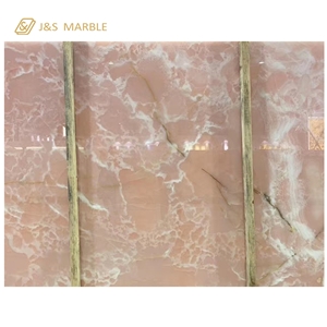 Italy Onice Rosa Pink Onyx Slab in China Market