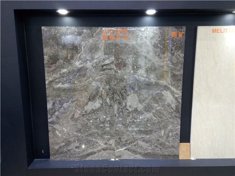 Ojo Gris Marble Slabs, Tiles