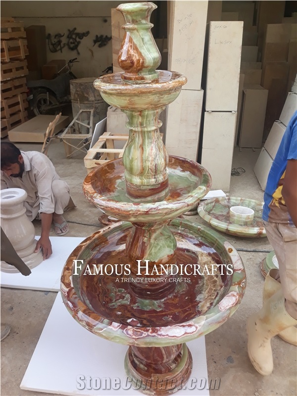 Multi Green Onyx Fountains