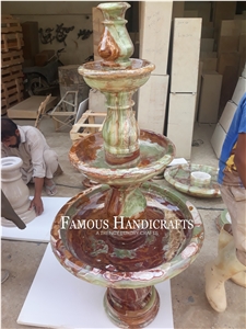 Multi Green Onyx Fountains