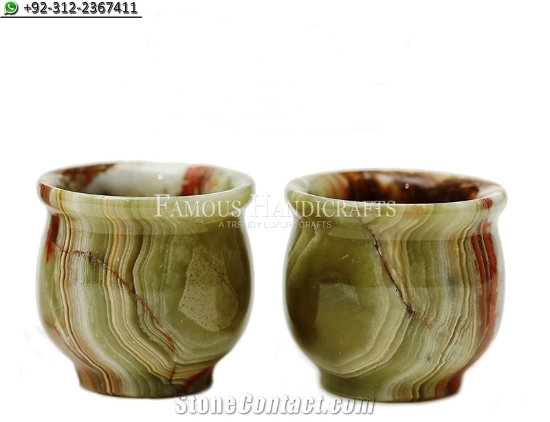 Multi Green Onyx Glass