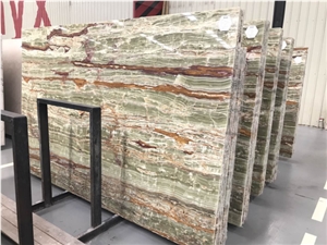 Bamboo Green Onyx Slabs