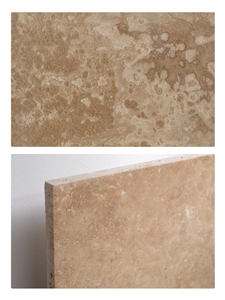 Travertine Tile- Cross Cut/Vein Cut, Honed, Filled Travertine Tile- Cross Cut/Vein Cut, Honed, Filled