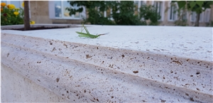 Travertine Tile: Raw, Cross-Cut, Cut-Calibrated
