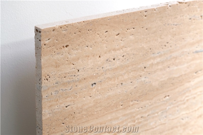 Travertine Tile - Vein-Cut, Antique, Unfilled