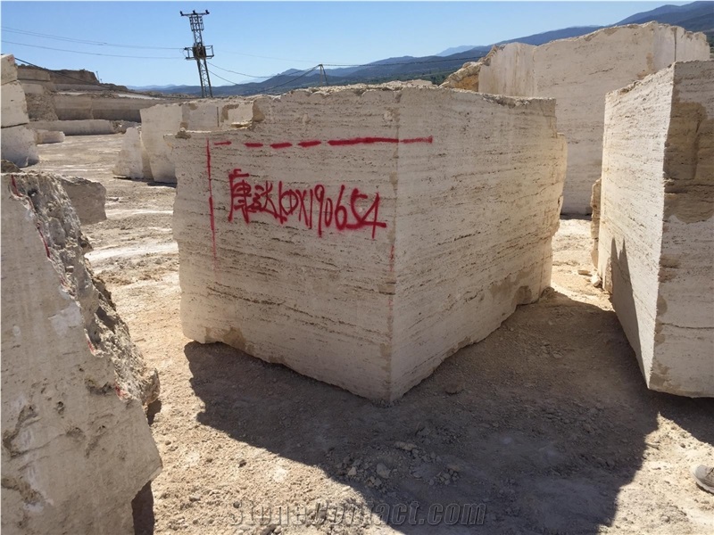 Classic Beige Travertine Blocks